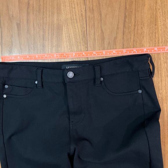 Liverpool Ponte Pant Size 8 29 Black Stretch Skinny 5 Pocket Design - Picture 10 of 15